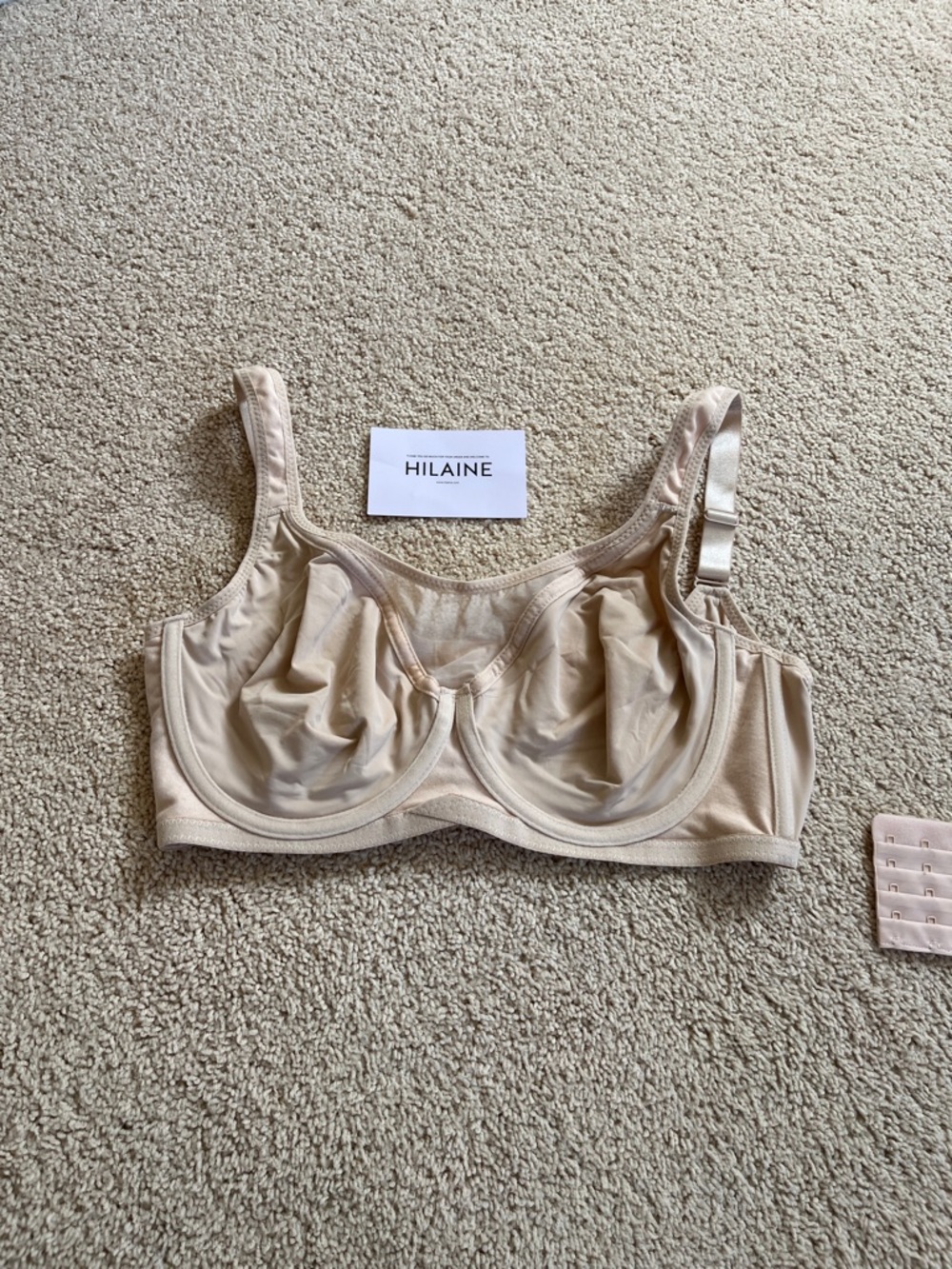 Nude Underwire Support Bra with Adjustable Straps